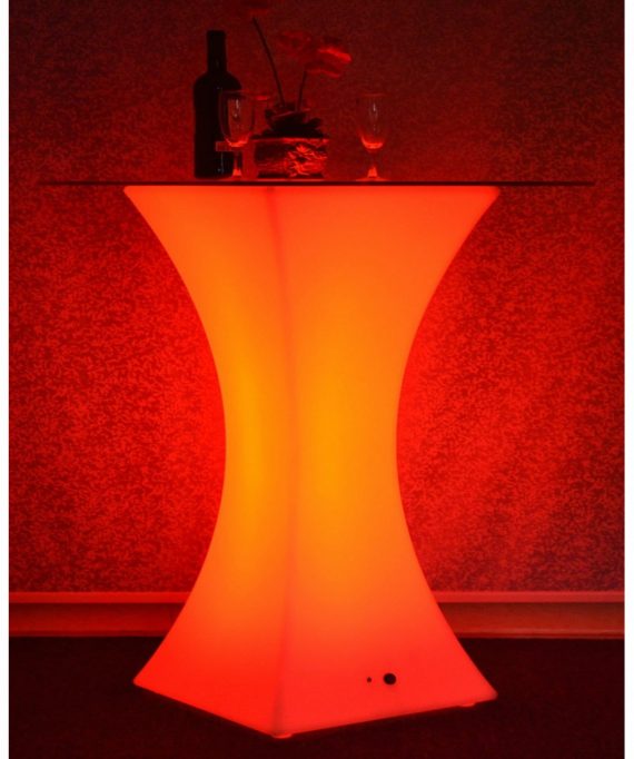 LED vadratinis kokteilinis staliukas